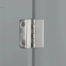 Home Somerset Collection 2-Door Bathroom Storage Wall Cabinet with 1 Open Shelf and 2 Interior Shelves, Gray