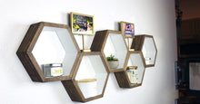 Hexagon Geometric Wall Shelves - Set of 5