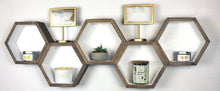 Hexagon Geometric Wall Shelves - Set of 5