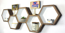 Hexagon Geometric Wall Shelves - Set of 5