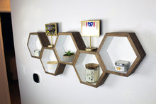 Hexagon Geometric Wall Shelves - Set of 5