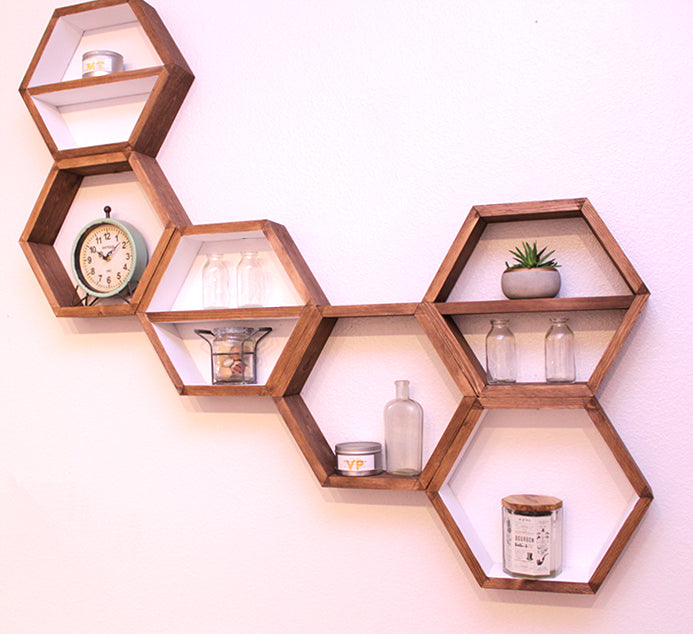 Hexagon Shelves - Set of 3