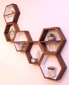 Hexagon Shelves - Set of 3